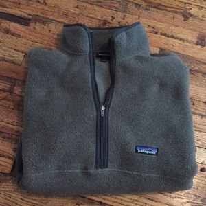 Green Pategonia 1/2 zip fleece coat